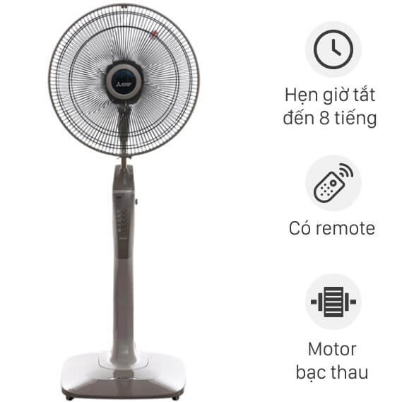 Quạt cây đứng Mitsubishi LV16-RV SF-GY Nhật Bản