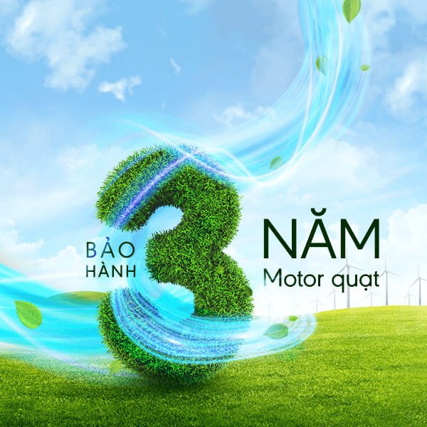 Quạt Sharp được bảo hành 3 năm